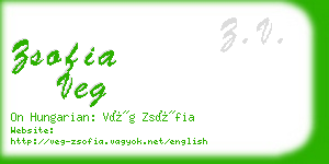 zsofia veg business card